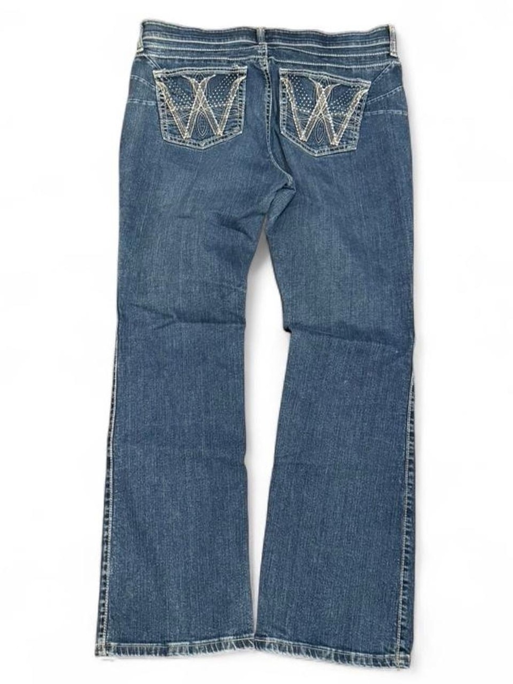 Y2K Wrangler Bedazzled Faded Mid Rise Bootcut Jeans
